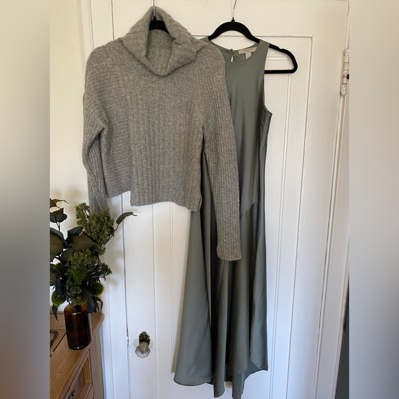AllSaints Signature 2-In-1 Dress and Sweater Set, Sz XS - Picture 5 of 16